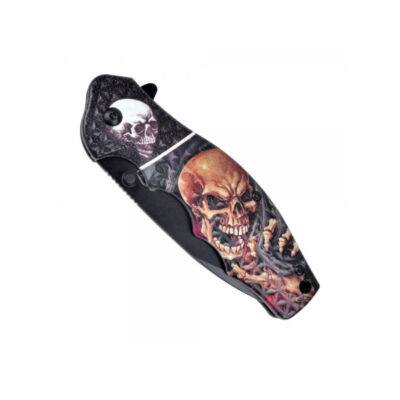 SCK - COLTELLO TASCABILE CON APERTURA ASSISTITA | SKULL - immagine 3