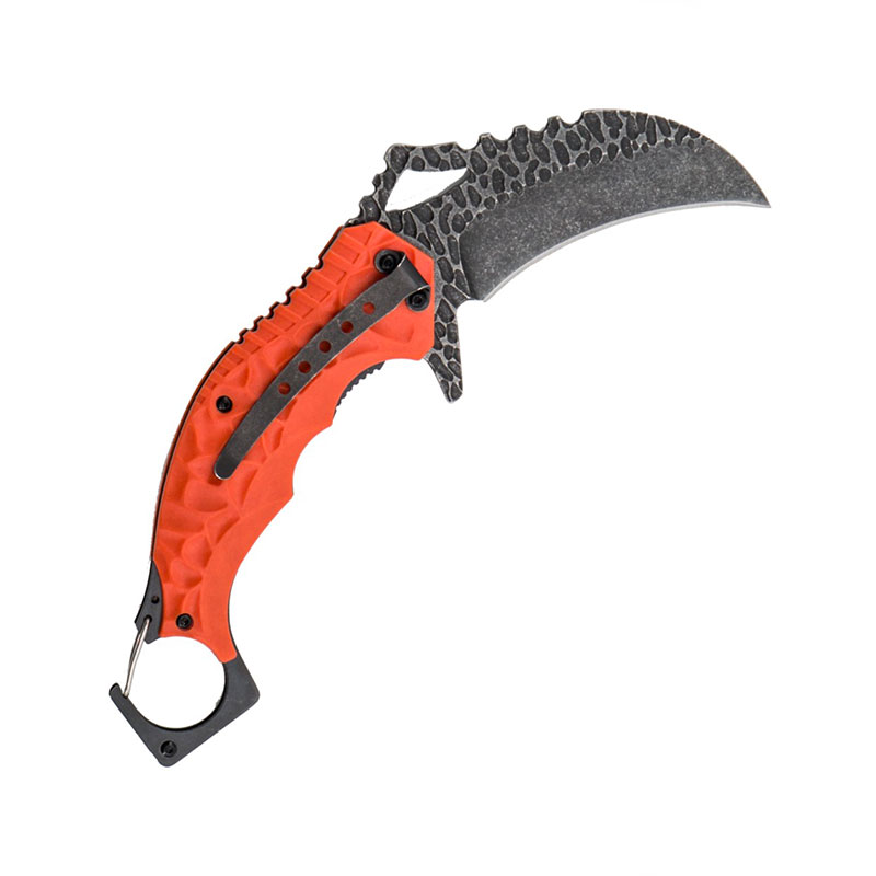 SCK - COLTELLO KARAMBIT CON APERTURA ASSISTITA | ORANGE - immagine 2